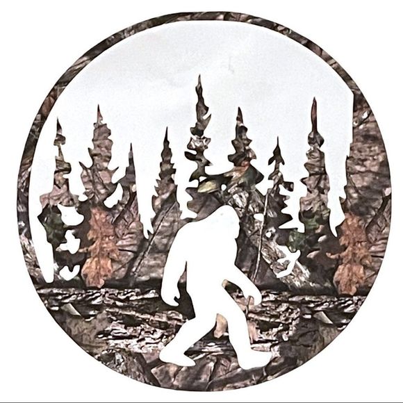 Big Foot Camouflage Circle Woods Decal - Picture 7 of 11